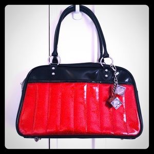 Lux de Ville Motor City Tote Red Sparkle